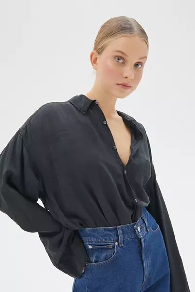 Urban Renewal Vintage Silky Oversized Top | Urban Outfitters (US and RoW)