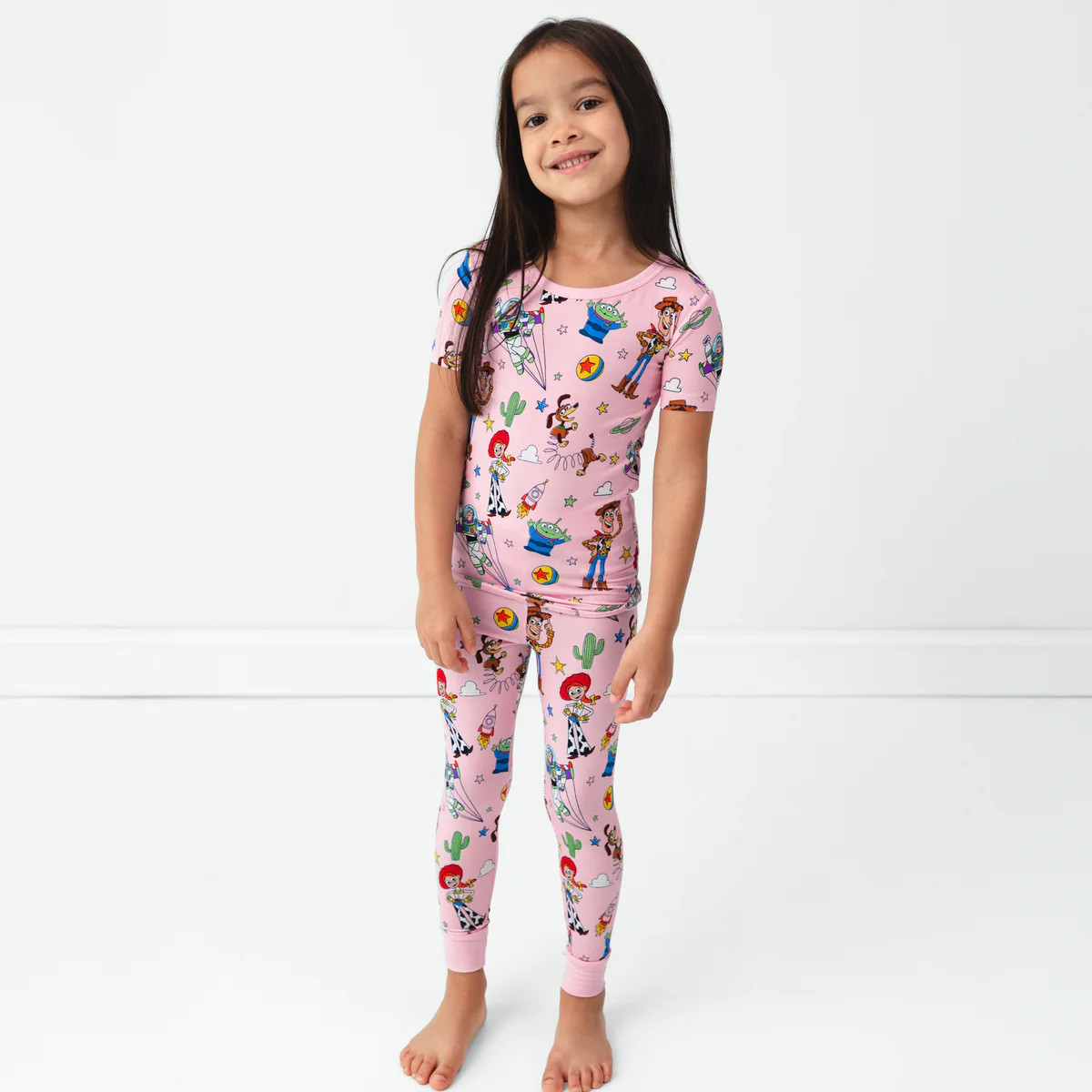 Disney & Pixar Toy Story Stars Two-Piece Short Sleeve Pajama Set | Little Sleepies