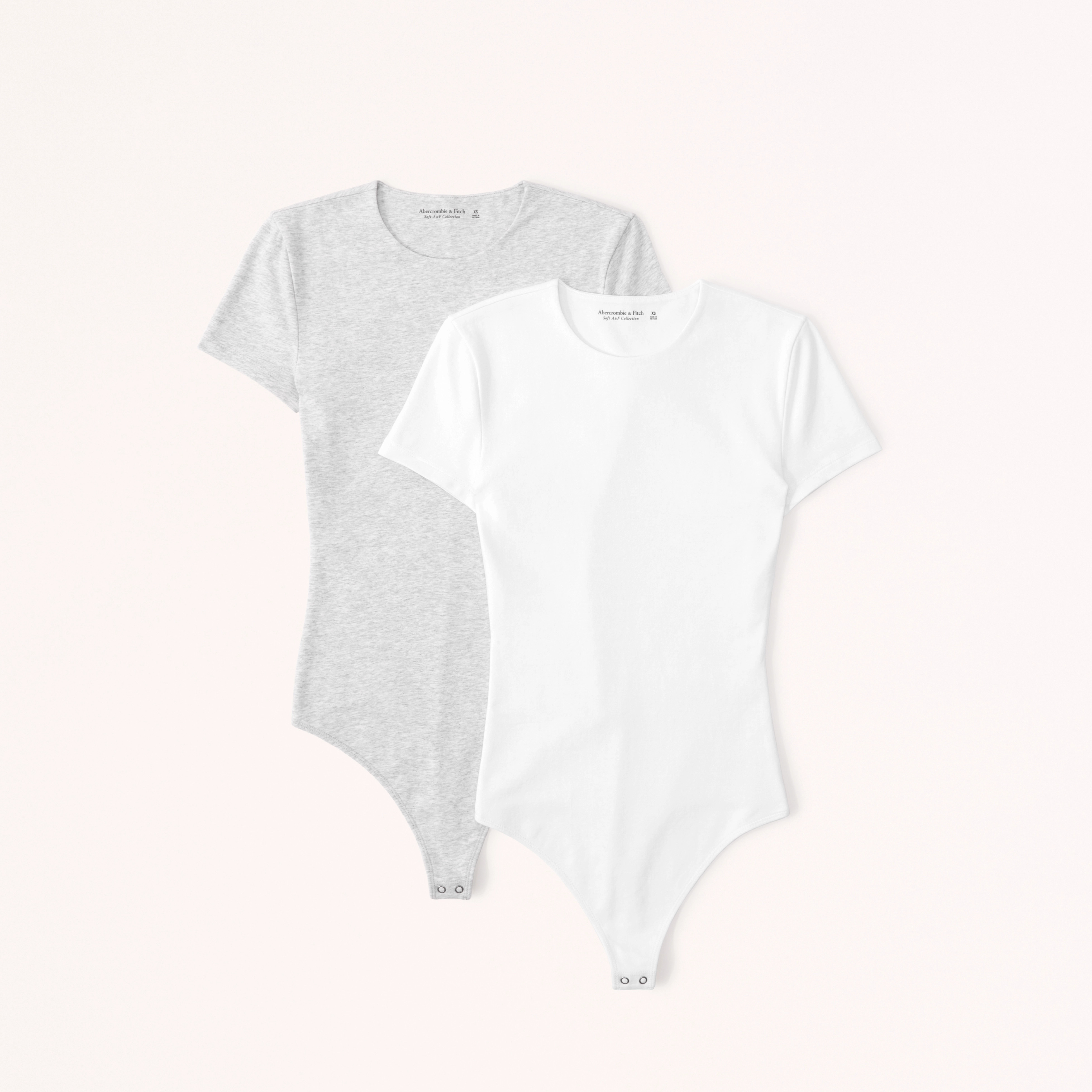 2-Pack Short-Sleeve Tee Bodysuits | Abercrombie & Fitch (US)