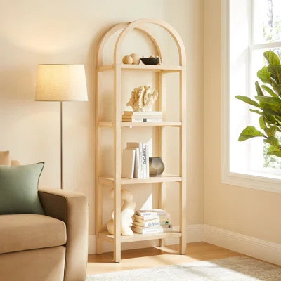 Vexley Tall Narrow Arched Bookshelf | Wayfair North America
