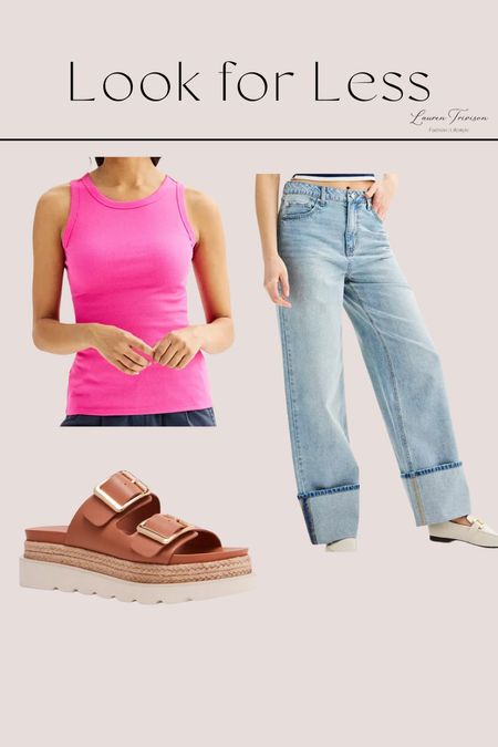 Casual budget friendly outfit idea! Featuring the best wide leg jeans!

#LTKFindsUnder50 #LTKStyleTip #LTKMidsize