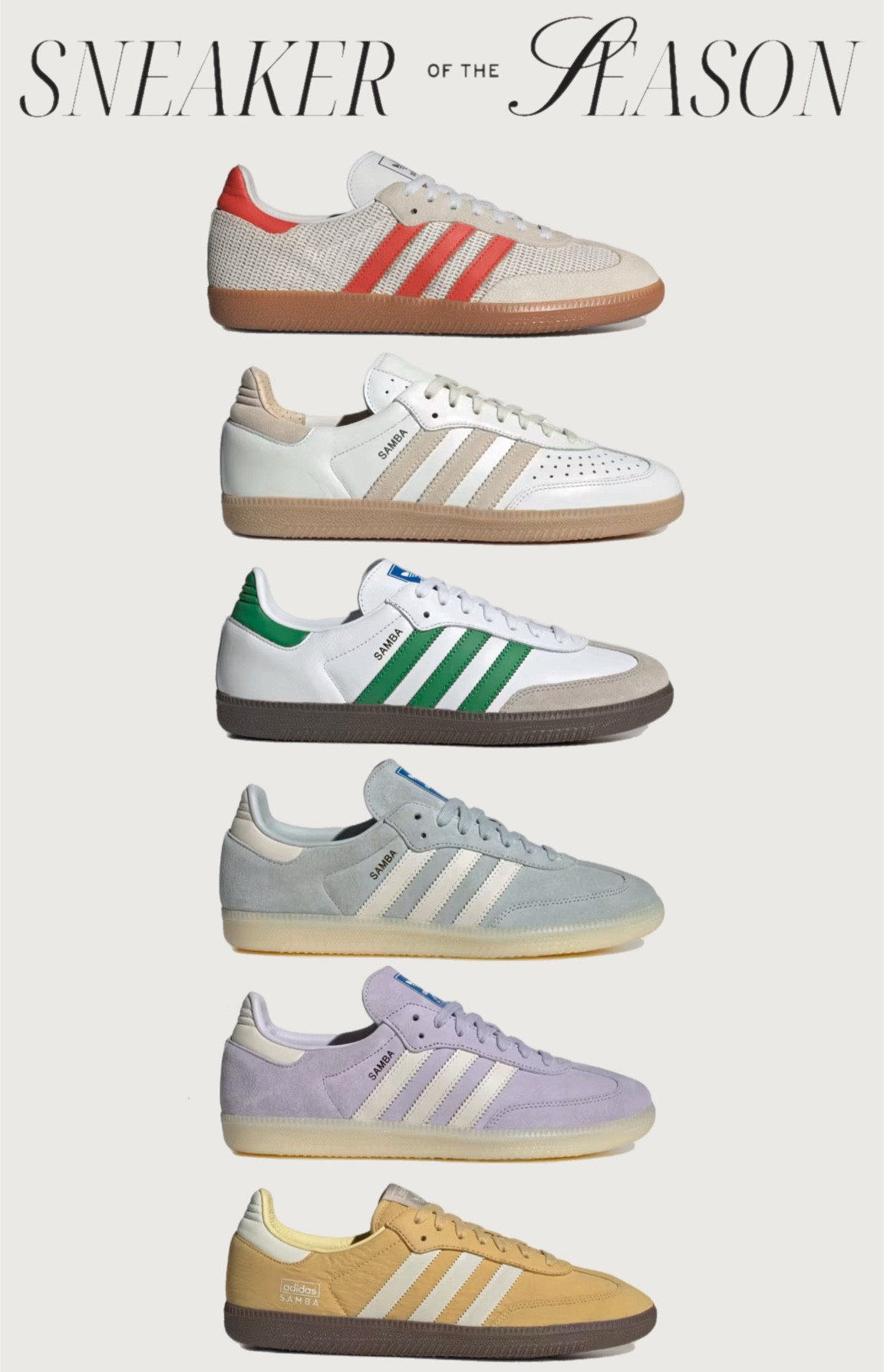 Sneakers of the Season | Adidas Samba New Colors 

#LTKstyletip