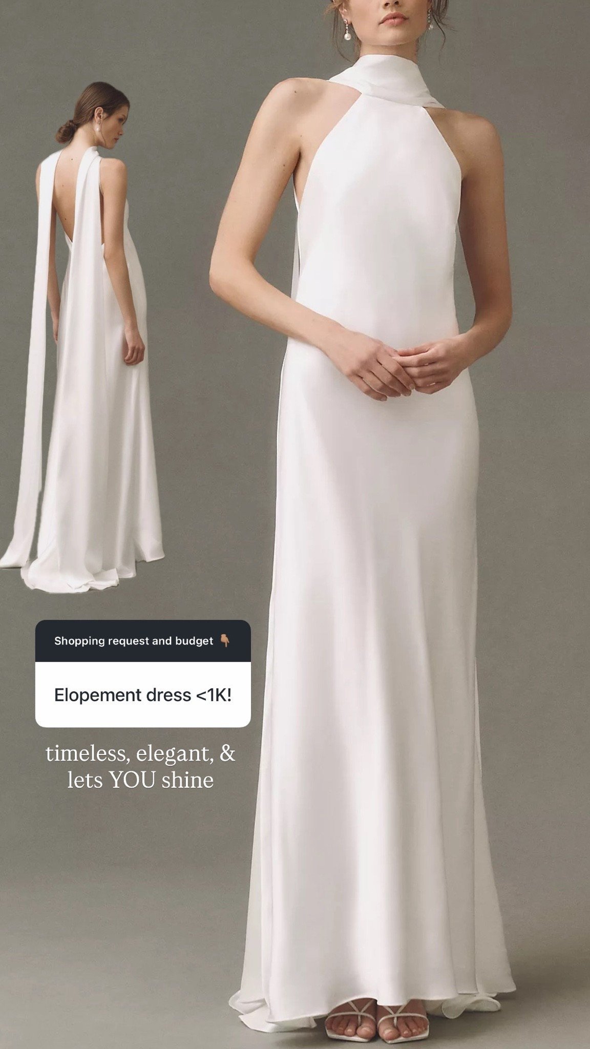 Wedding dress for an elopement 🤍

#LTKWedding