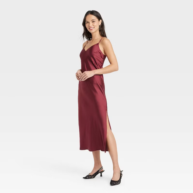 Women's Midi Slip Dress - A New Day™ | Target