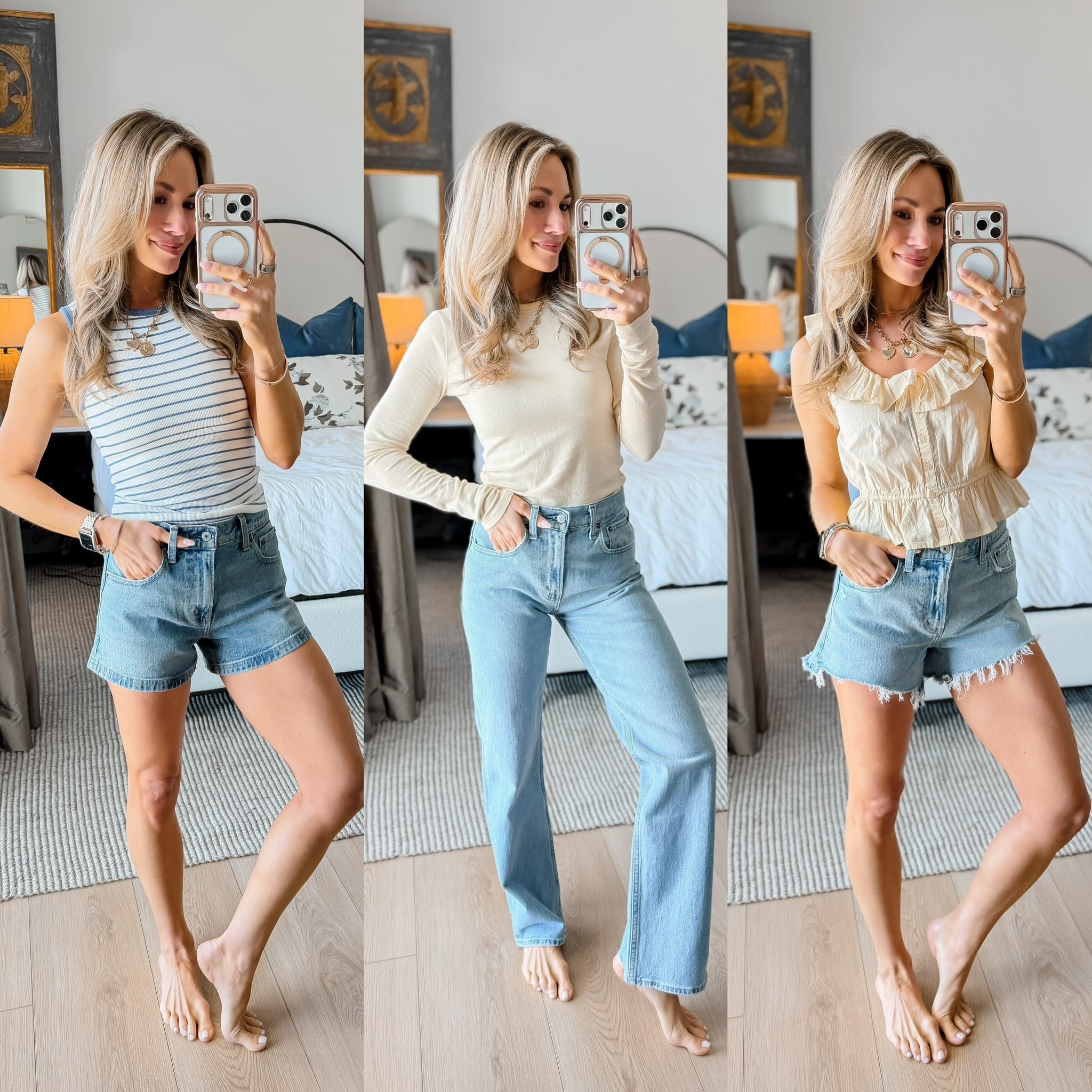 Abercrombie DENIM SALE!
These shorts are so comfortable and flattering! They are the perfect length!
The jeans are so flattering and come in three different length options, perfect if you’re petite or tall!

#LTKootd #LTKmomlife #LTKPetite
