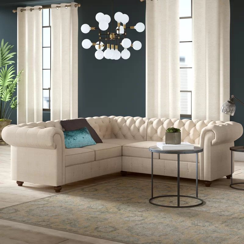 Quitaque 87.4" Wide Right Hand Facing Corner Sectional | Wayfair North America