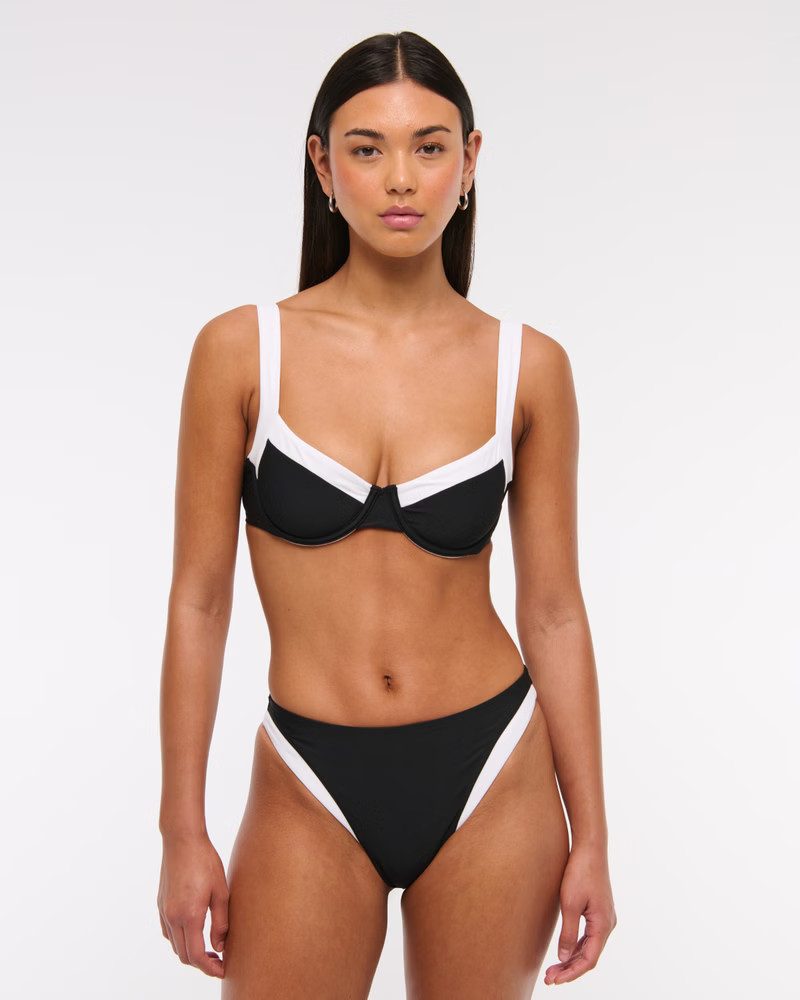 Wide Strap Underwire Bikini Top | Abercrombie & Fitch (US)