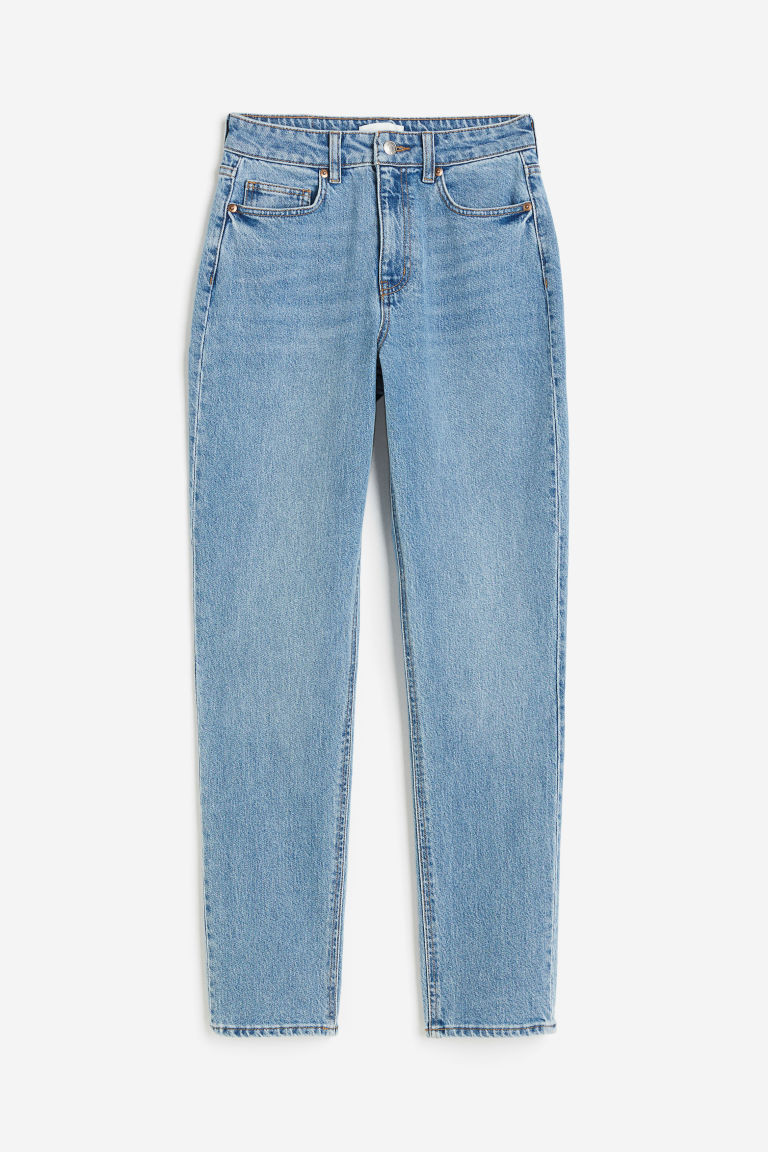 H & M - Slim High Jeans - Blue | H&M (US + CA)