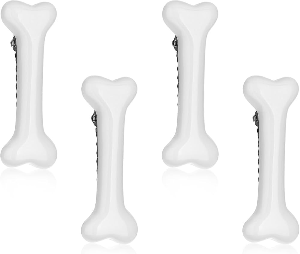 Mabor 4Pcs Bone Hair Clip White Bones Hairpins for Women Girls Hair Accessories for Halloween Cos... | Amazon (US)