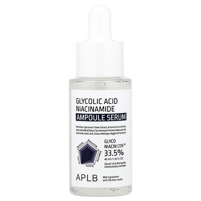 APLB, Glycolic Acid Niacinamide Ampoule Serum, 1.35 fl oz (40 ml) | iHerb