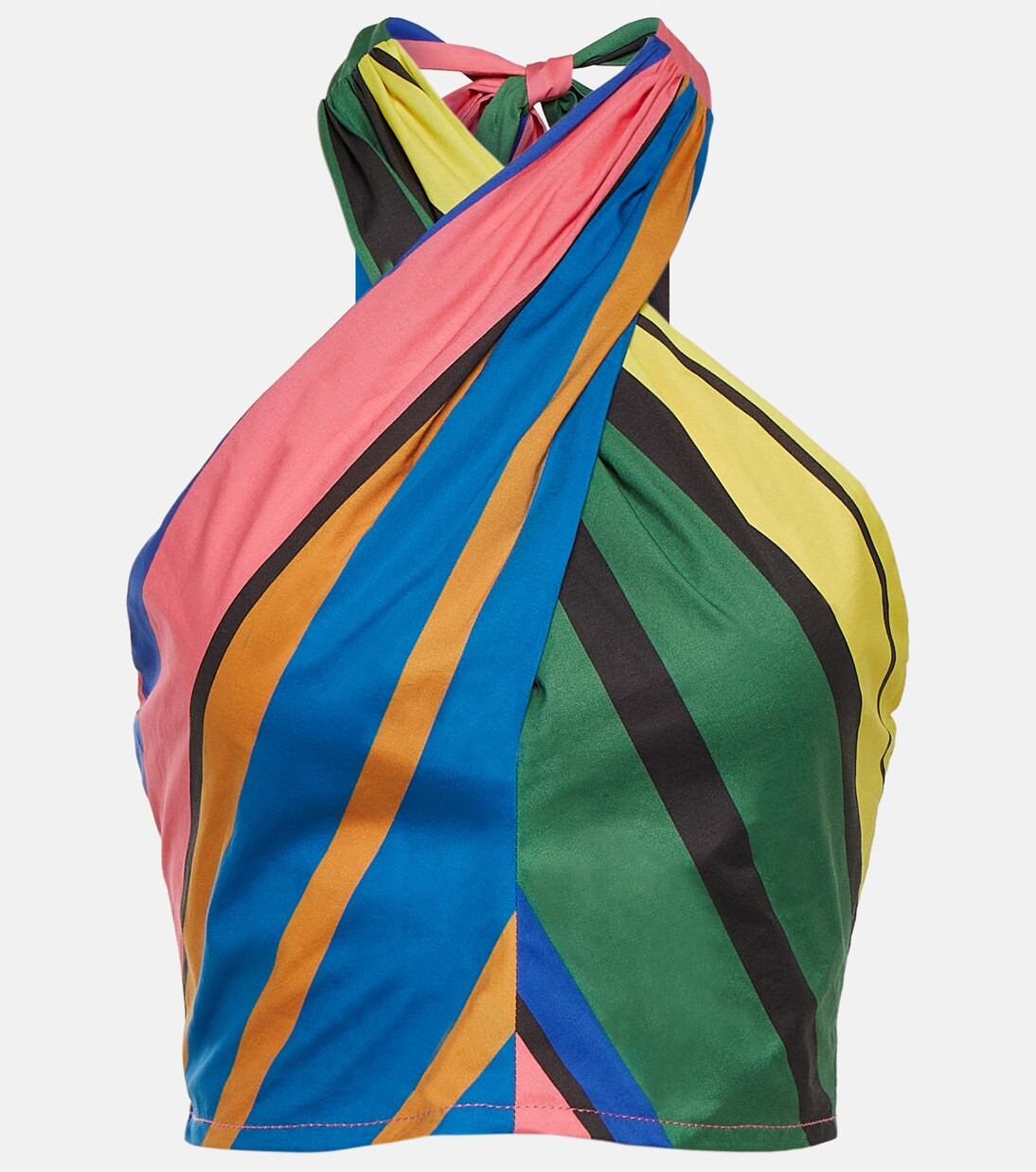 Kai striped halterneck cotton top | Mytheresa (US/CA)