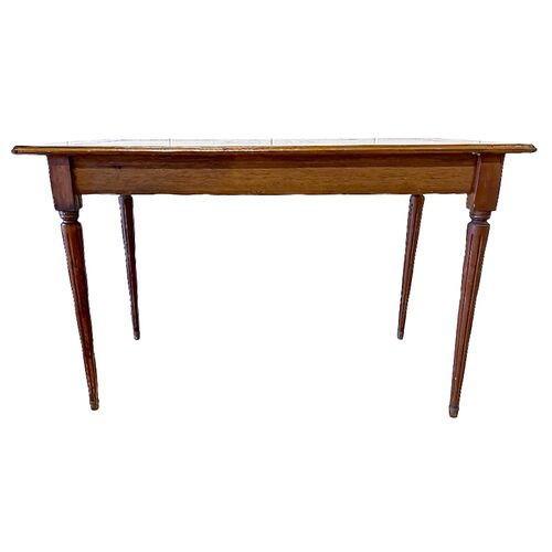 Checkerboard Wood Inlay Game Table | One Kings Lane