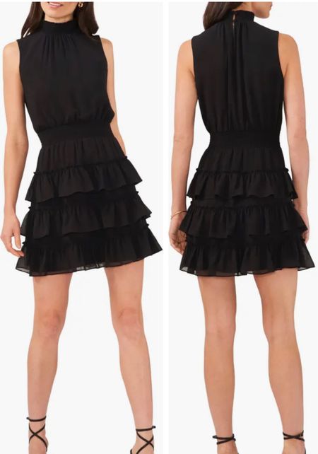 Ruffle black dress
Dress 
#ltkunder100


#LTKSeasonal #LTKFind #LTKU