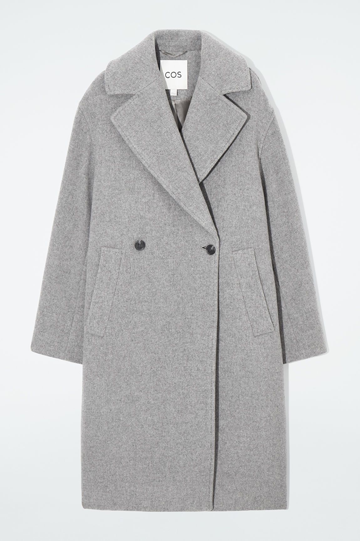 OVERSIZED DOUBLE-BREASTED WOOL COAT | COS UK