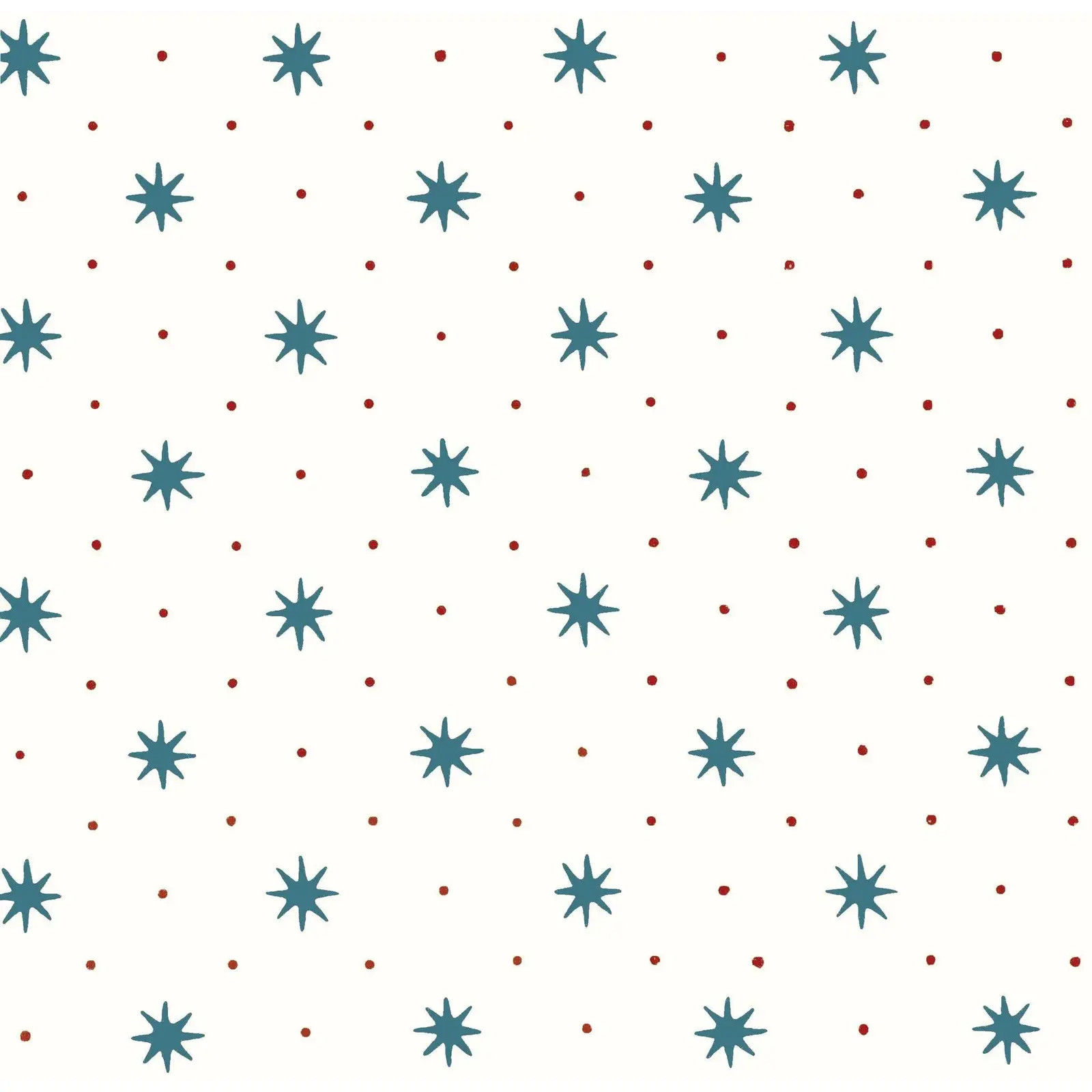 Sister Parish Serendipity Wallpaper in Blue Red | Chairish