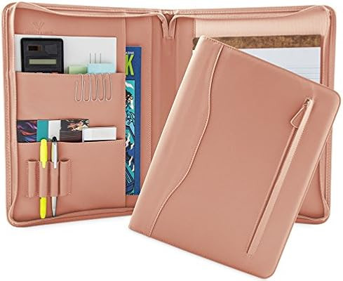 Professional PU Leather Padfolios Business Portfolio Document Organizer & Holder Padfolio Case fo... | Amazon (US)