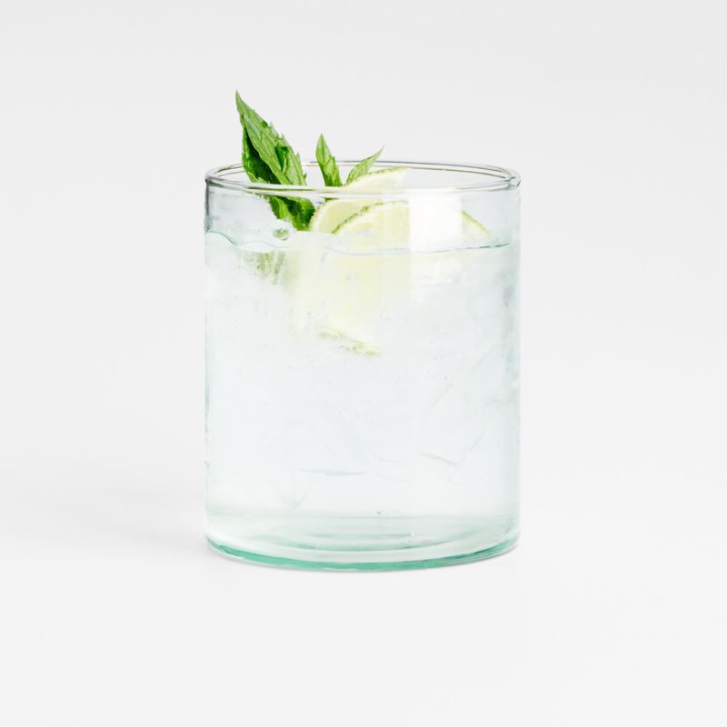 Lavinia Recycled Green Double Old-Fashioned Glass + Reviews | Crate & Barrel | Crate & Barrel