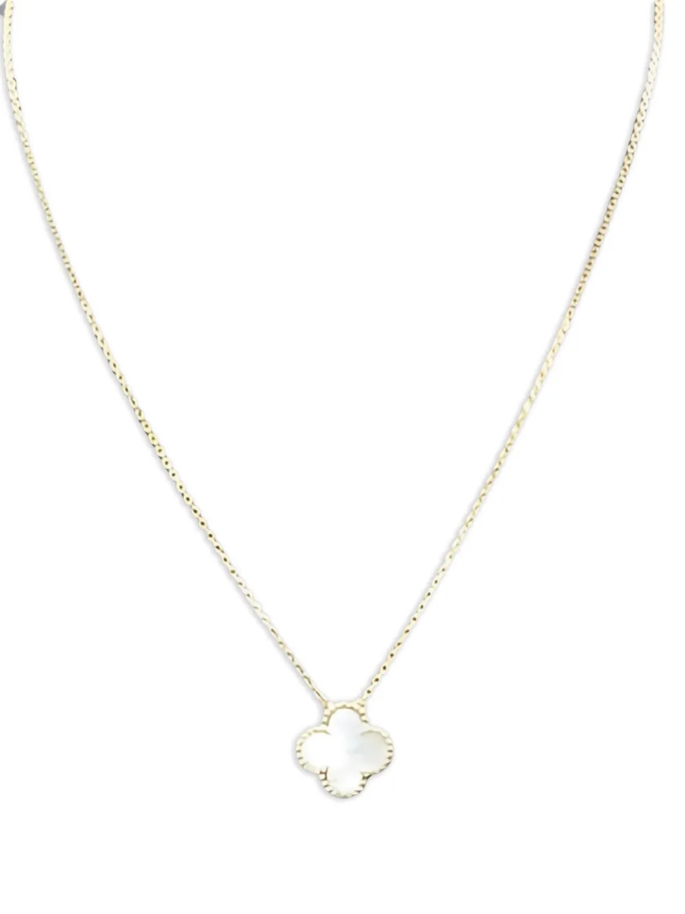 Van Cleef & Arpels Pre-Owned 2010s Vintage Alhambra mother of pearl necklace - Gold | Farfetch Global