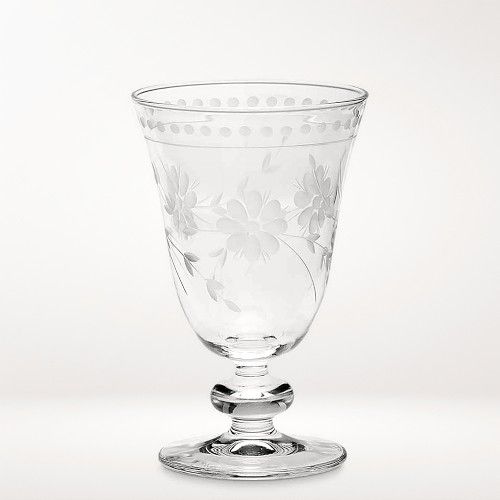 Vintage Etched Water Glass, Each | Williams-Sonoma