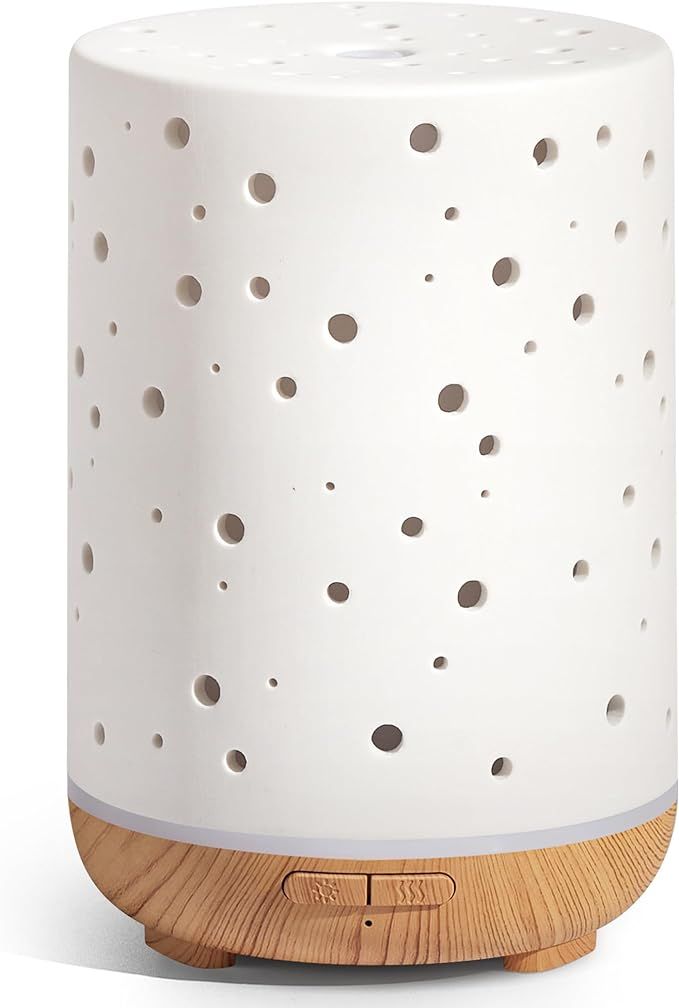 InnoGear Essential Oil Diffuser, 150ml Ceramic Diffuser Ultrasonic Air Diffusers Humidifier Cool ... | Amazon (US)