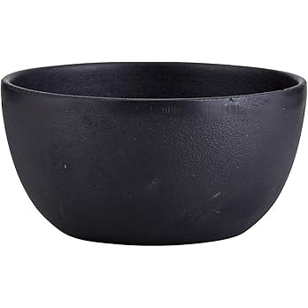 47th & Main Durable Black Cast Iron Bowl, Large, Round, 60 fluid ounces | Amazon (US)