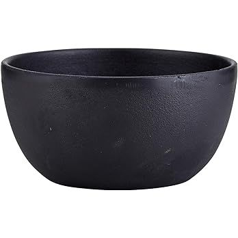 47th & Main Durable Black Cast Iron Bowl, Large, Round, 60 fluid ounces | Amazon (US)