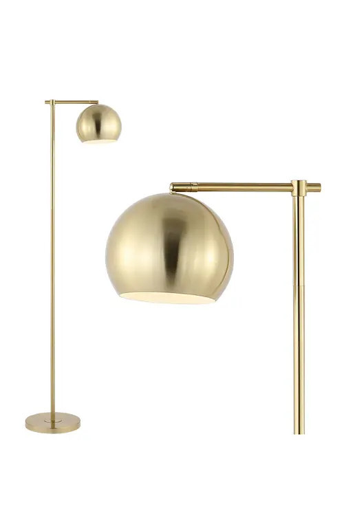 JONATHAN Y Eva Modern Contemporary Iron LED Floor Lamp in Brass Gold at Nordstrom | Nordstrom