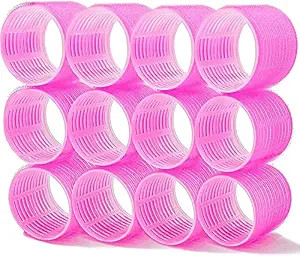Super Jumbo Hair Rollers, 12 Pack Self Grip Salon Hairdressing Curlers, Hair Curlers Sets, DIY Cu... | Amazon (US)
