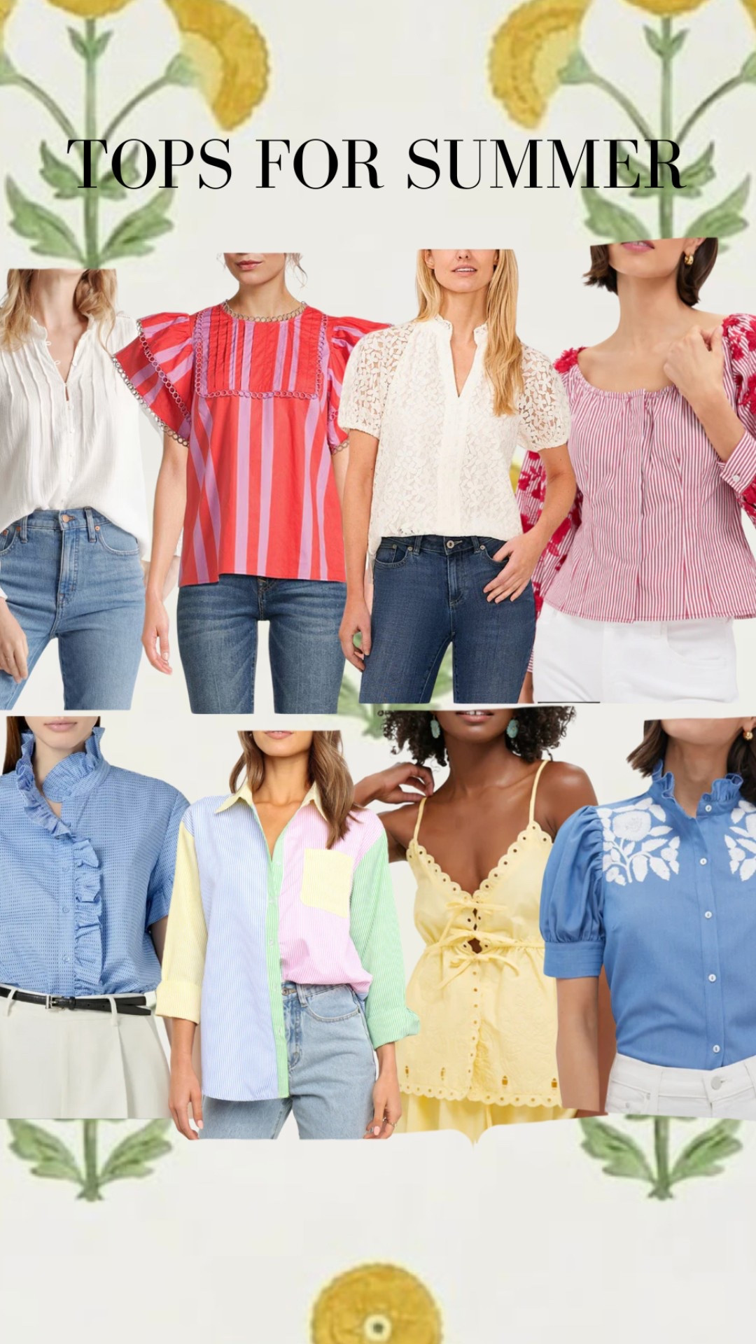 Cute tops for spring & summer!