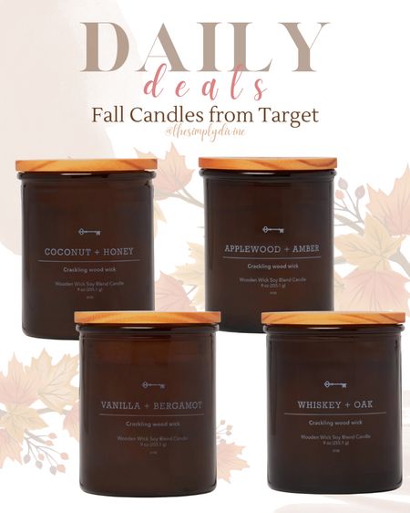 More fall candles from Target! These subtle scents are perfect for living room and office spaces. The best way to bring the fall aesthetic into your space. 🥰🍂

Scents here: Coconut & Honey, Vanilla & Bergamot, Applewood & Amber, Whiskey & Oak. 

| Target | candle | candles | fall | fall decor | home | home decor | fall style | aesthetic | fall aesthetic | seasonal | 

#LTKSeasonal #LTKhome #LTKunder50