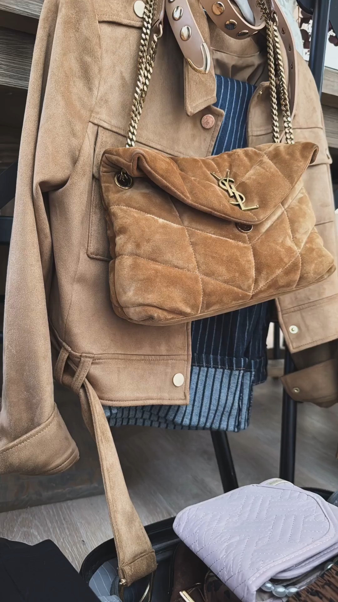 My suede jacket is 30% off today! It’s a great work friendly option! 🔥
Love the button details that make it office friendly too! Little on the dressier side. 
I did small. 

Gift guide. Luxe gifts for her 

#LTKGiftGuide #LTKHoliday #LTKCyberWeek