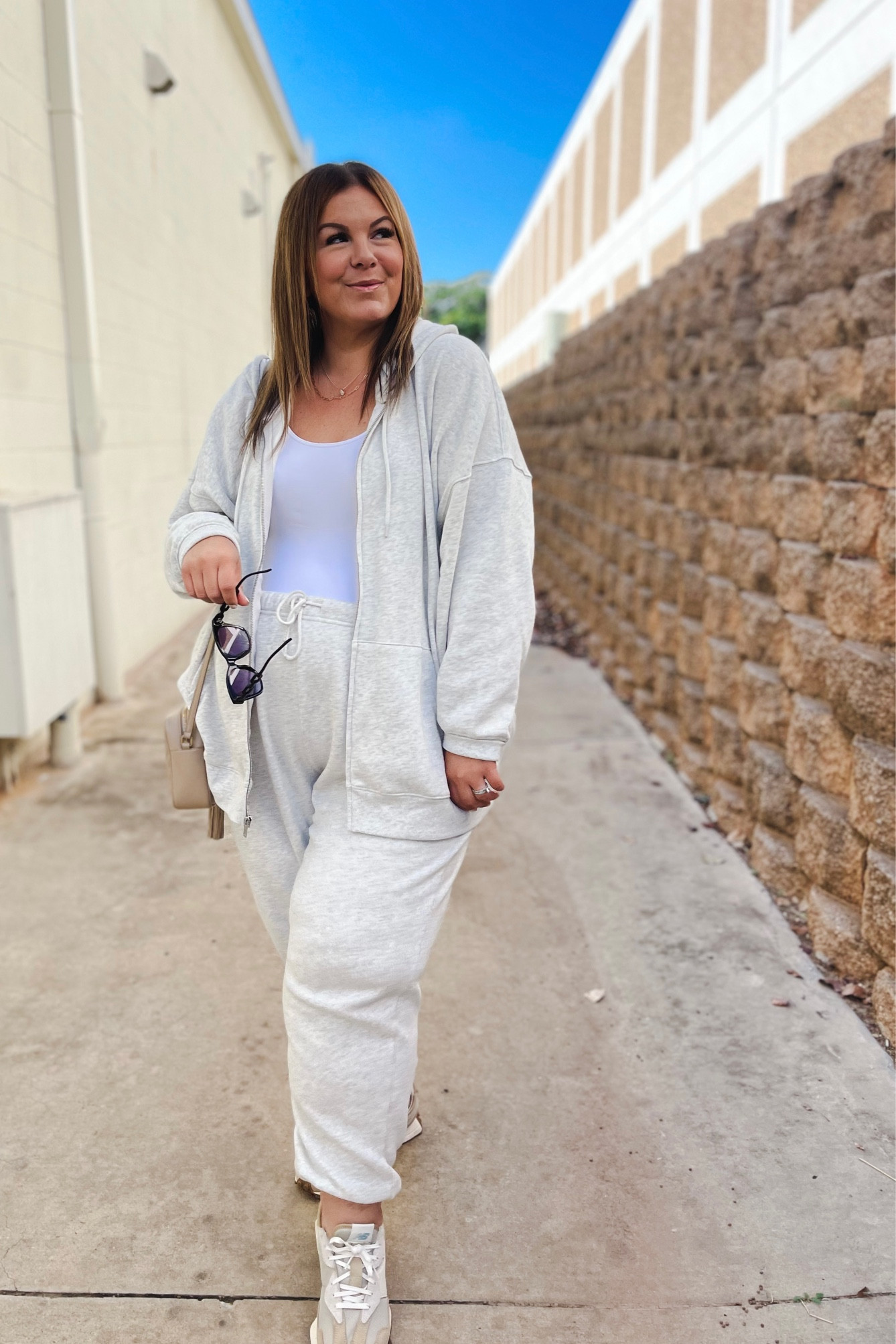 Old Navy plus size sweats are the BEST! I love a matching set and these make the easiest plus size fall outfit. I wear a 2X in the sweatpants and XXL in the zip up hoodie. Sweats are 30% off today! 

#LTKsalealert #LTKover40 #LTKplussize