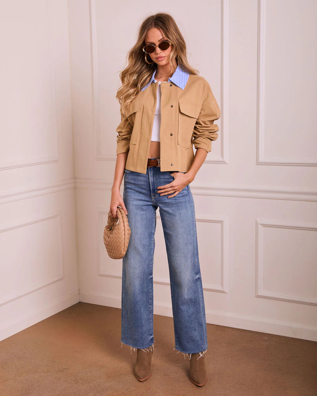 Solyn Contrast Collar Utility Jacket | VICI