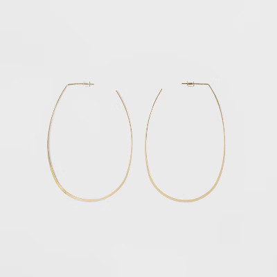 Oval Hoop Earrings - A New Day™ | Target