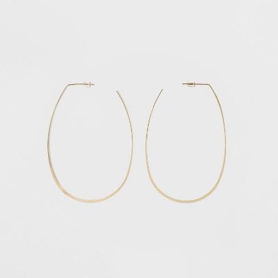 Oval Hoop Earrings - A New Day™ | Target