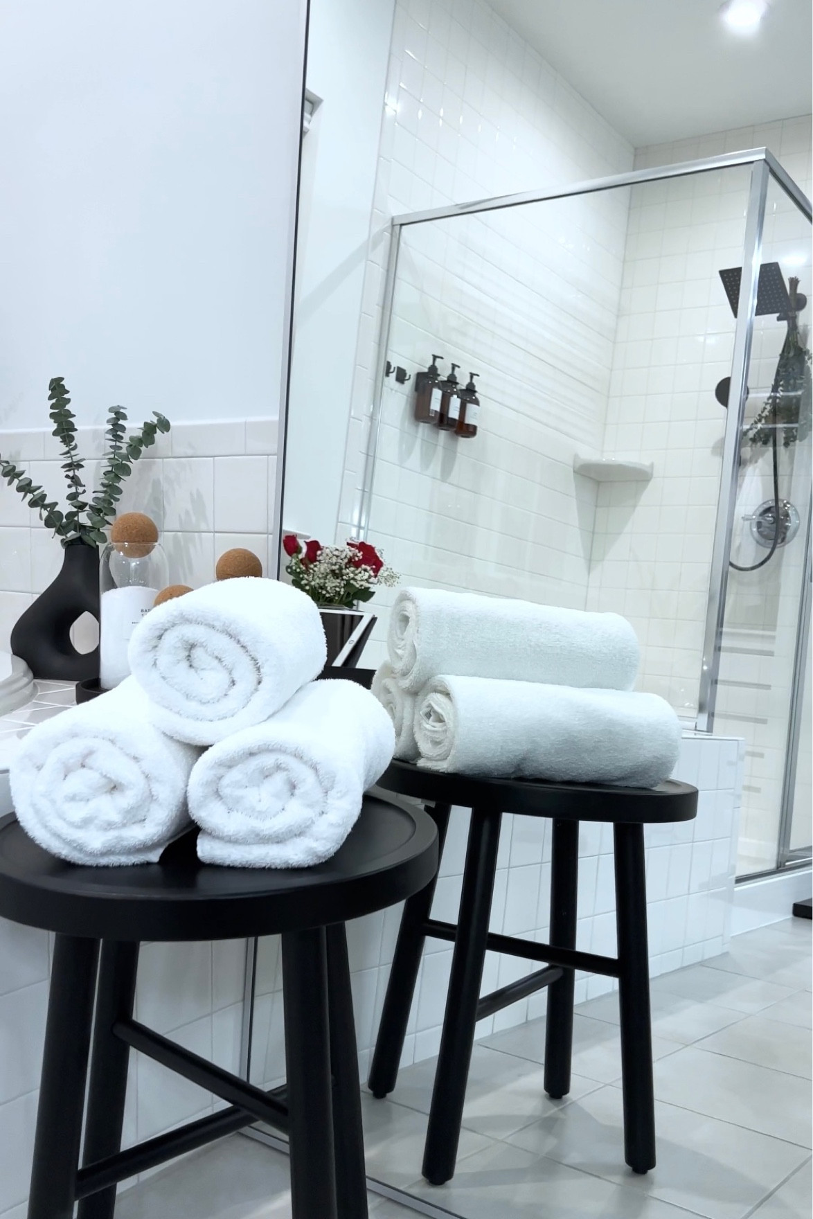 Bathroom Target finds - Black bathroom stool 

#LTKhome