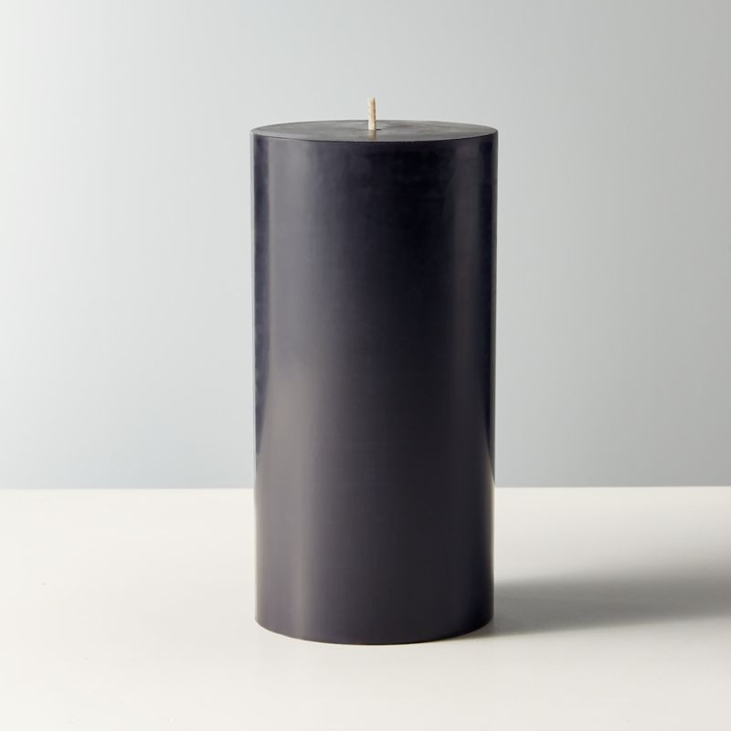 Black Pillar Candle 3"x6" + Reviews | CB2 | CB2