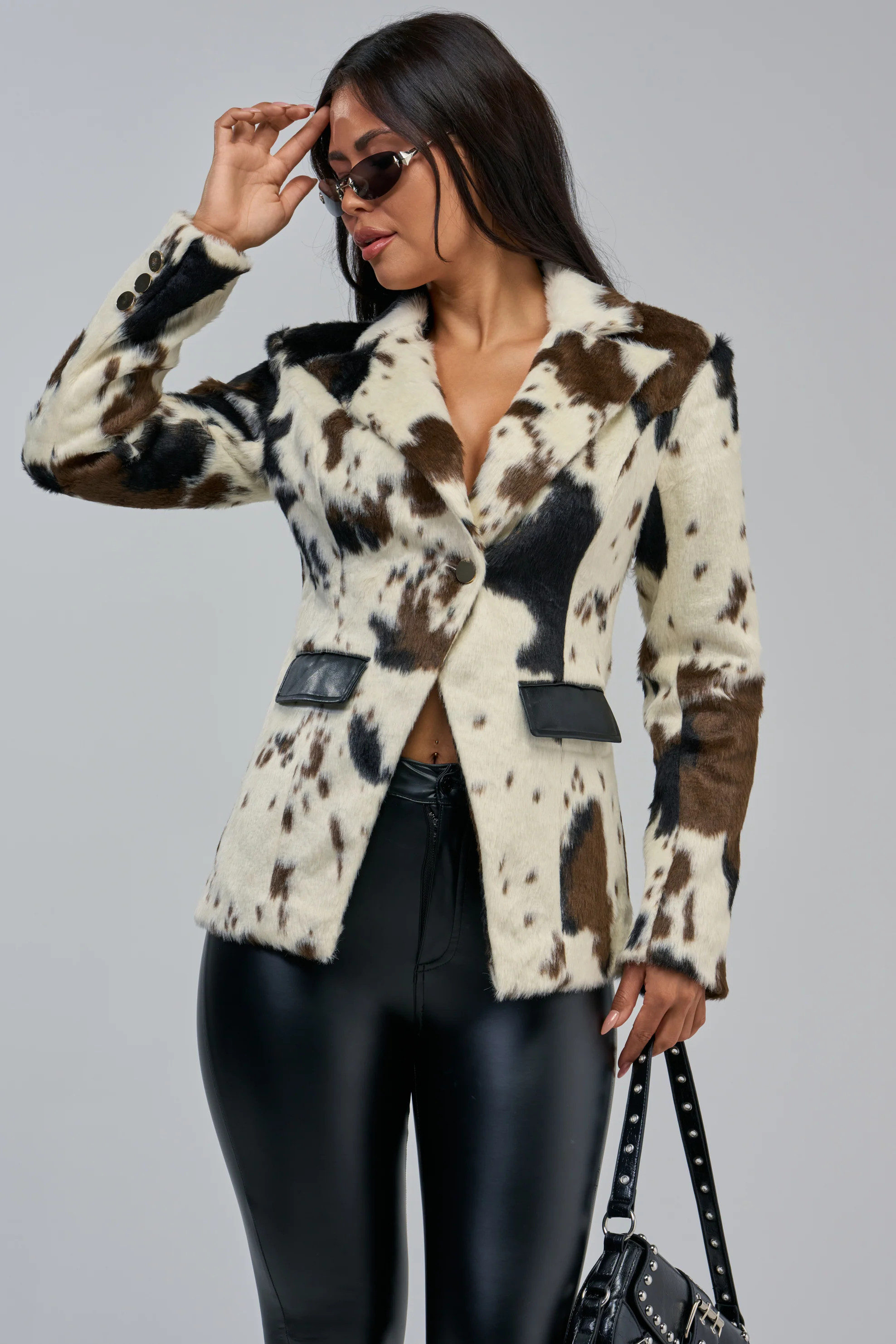 DIXIE FAUX FUR BLAZER | AKIRA