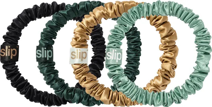 Pure Silk 4-Pack Skinny Scrunchie Ornament $34 Value | Nordstrom