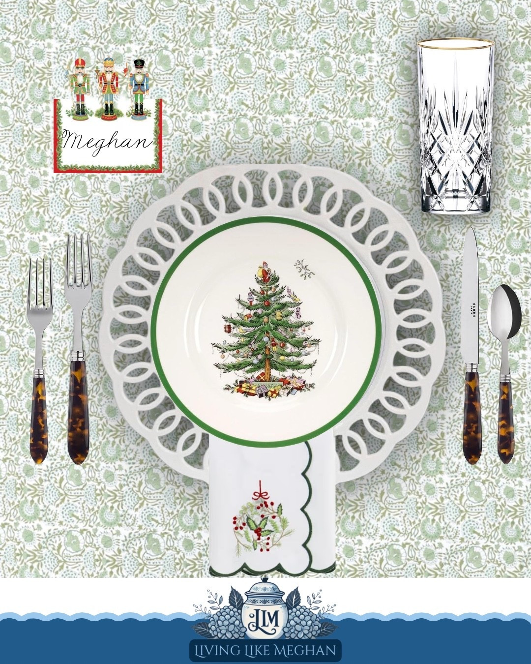 Holiday tables just feel extra special when the details come together — scalloped linens, classic Christmas china, and tiny touches like a sweet name card ✨ Such an easy way to make your table feel thoughtful without overcomplicating anything. 

Tap to explore each piece! 💚

holiday tablescape ideas • classic Christmas table decor • tortoise flatware • festive place settings • elegant holiday hosting

#LTKHoliday #LTKSaleAlert #LTKHome