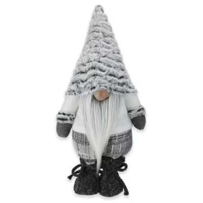 Northlight Winter's Beauty 16-Inch Christmas Gnome Decoration in White/Light Grey | Bed Bath & Beyond