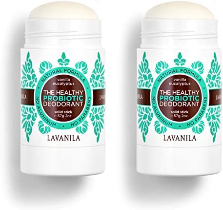 Lavanila The Healthy Probiotic Deodorant, Vanilla Eucalyptus 2oz, 2 pack - Natural, Aluminum and ... | Amazon (US)