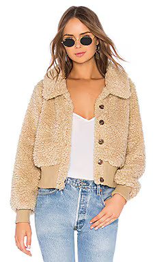 Tularosa Bradlee Jacket in Beige from Revolve.com | Revolve Clothing (Global)
