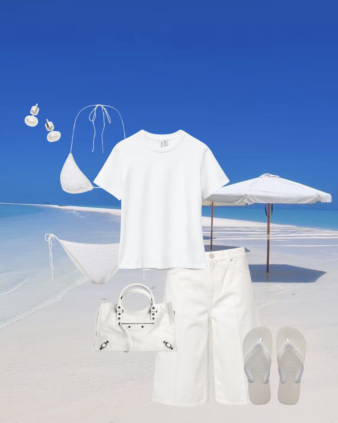 White outfit at the beach 🤍

#LTKeurope #LTKsummer #LTKswimwear
