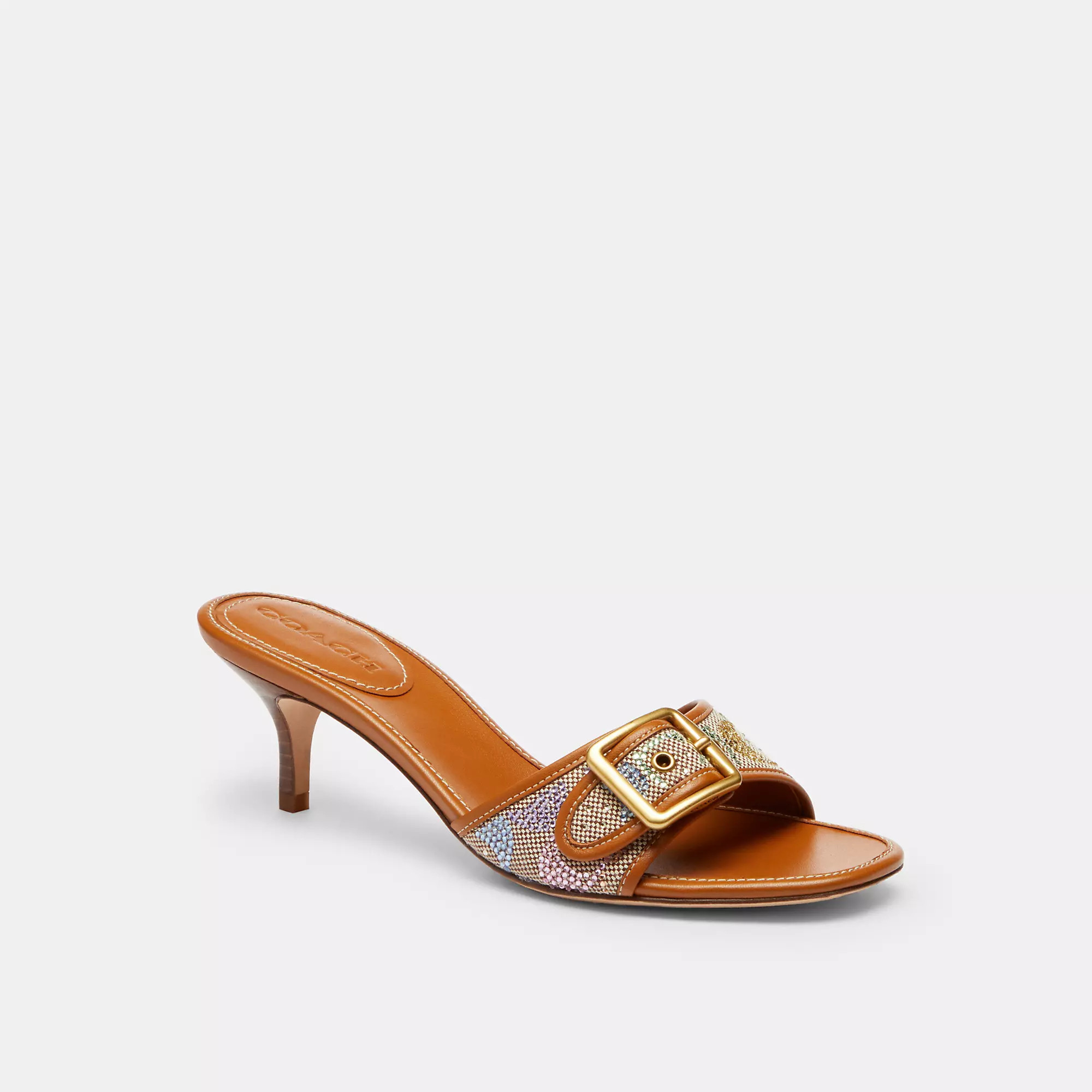 Margot Sandal In Crystal Signature Jacquard | Coach (US)