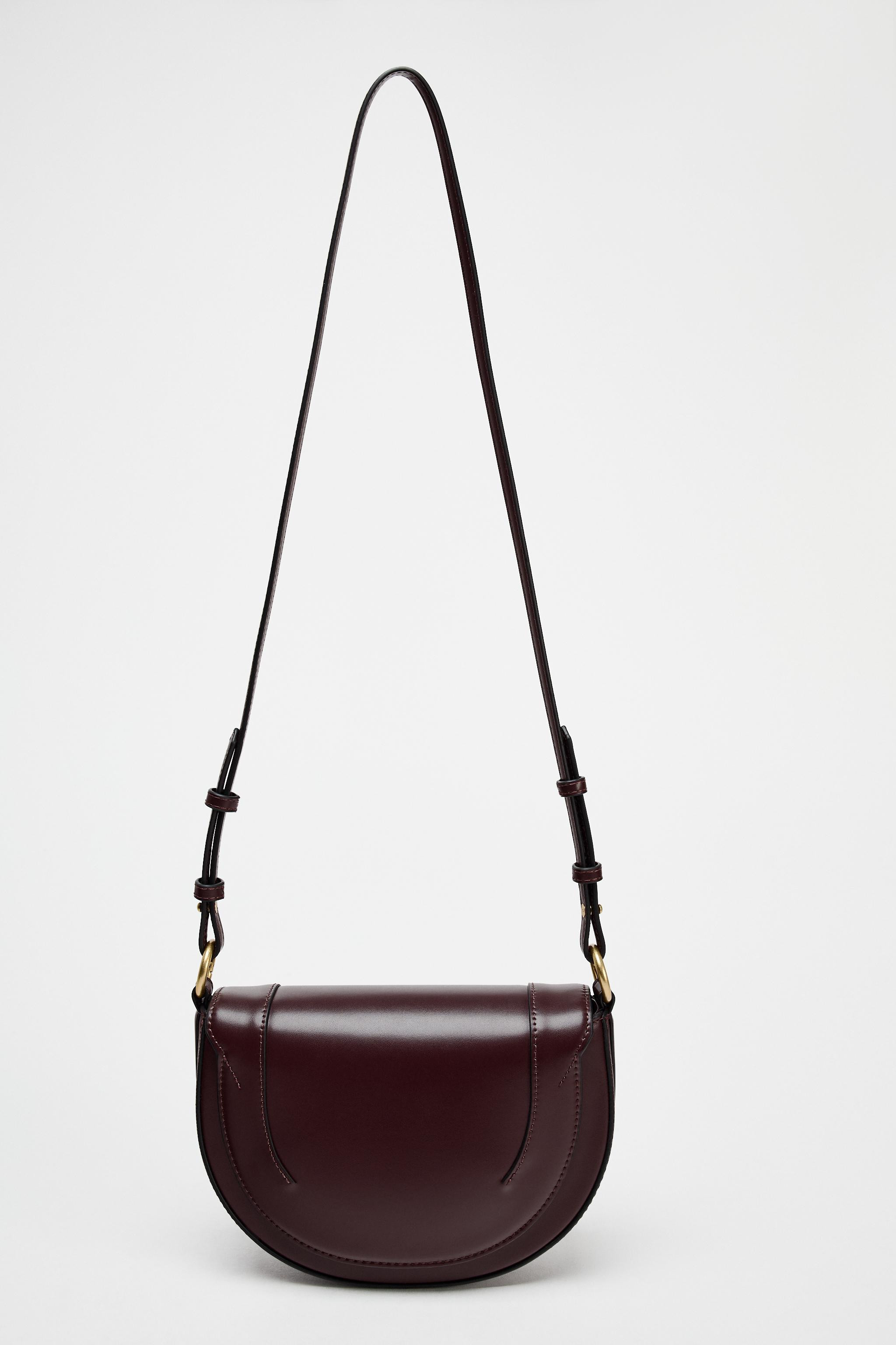 CONTRASTING TOPSTITCHING CROSSBODY BAG | Zara US