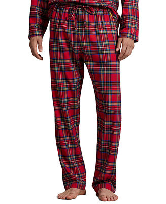 Men's Stewart Plaid Flannel Pajama Pants | Macy's