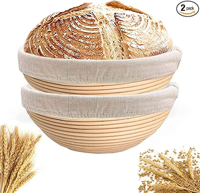 Bread Banneton Proofing Basket 9inch: Round Sourdough Proofing Basket for Artisan Bread Making fo... | Amazon (US)