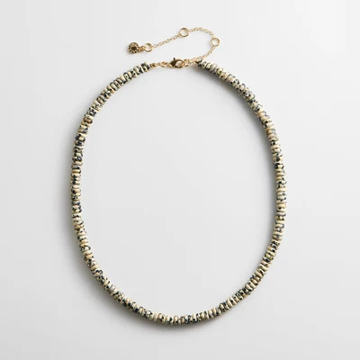 Amaris Semi-Precious Beaded Necklace - 6mm/Dalmatian Jasper | BaubleBar