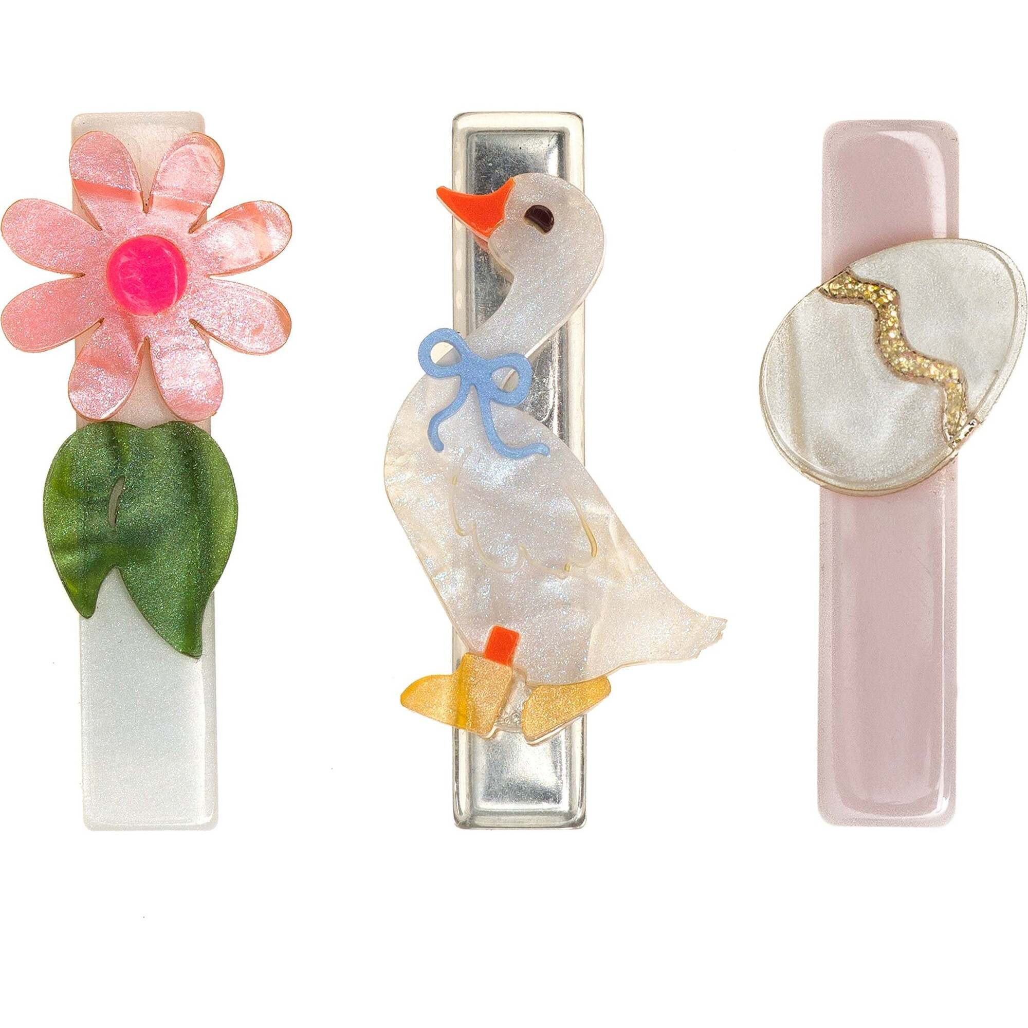 Cute Goose Hair Clips | Maisonette